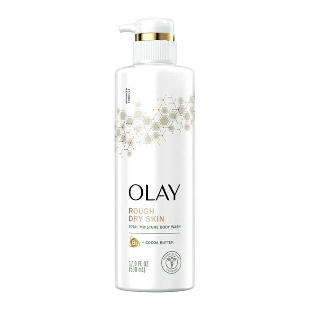 Olay Total Moisture Body Wash with Vitamin B3 and Cocoa Butter, 17.9 Oz